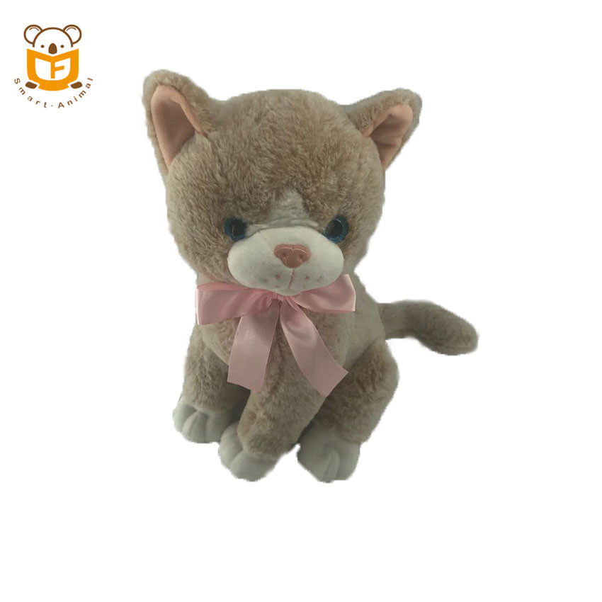 Wholesale beautiful plush cat OEM soft custom stuffed animal cat plush