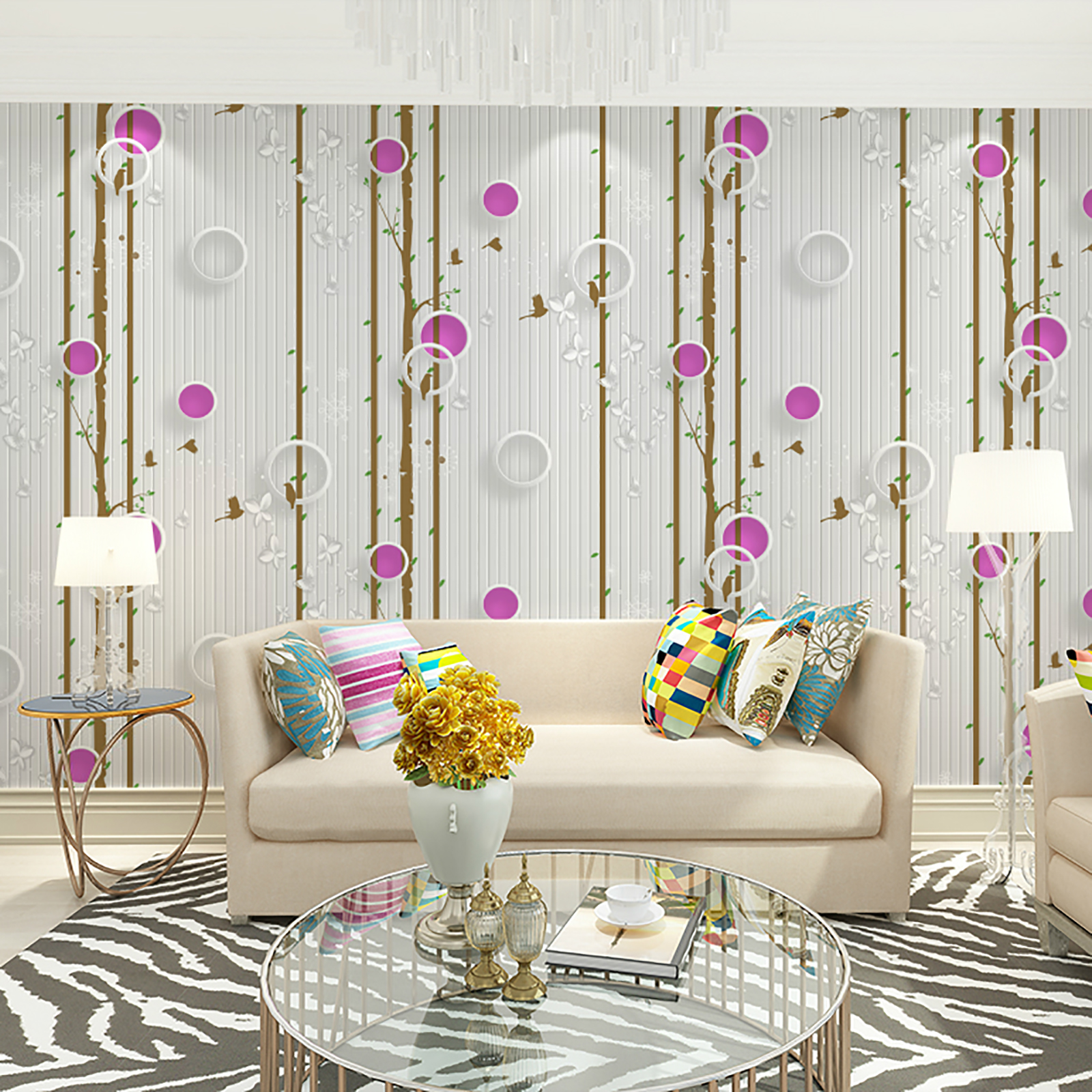 Vinyl adhesive decorative film-Forest design