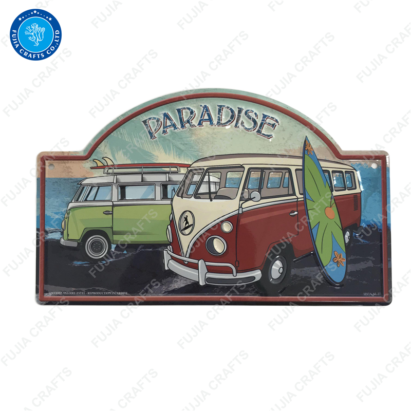 Customized any shape high quality aluminum sign metal tin factory direct