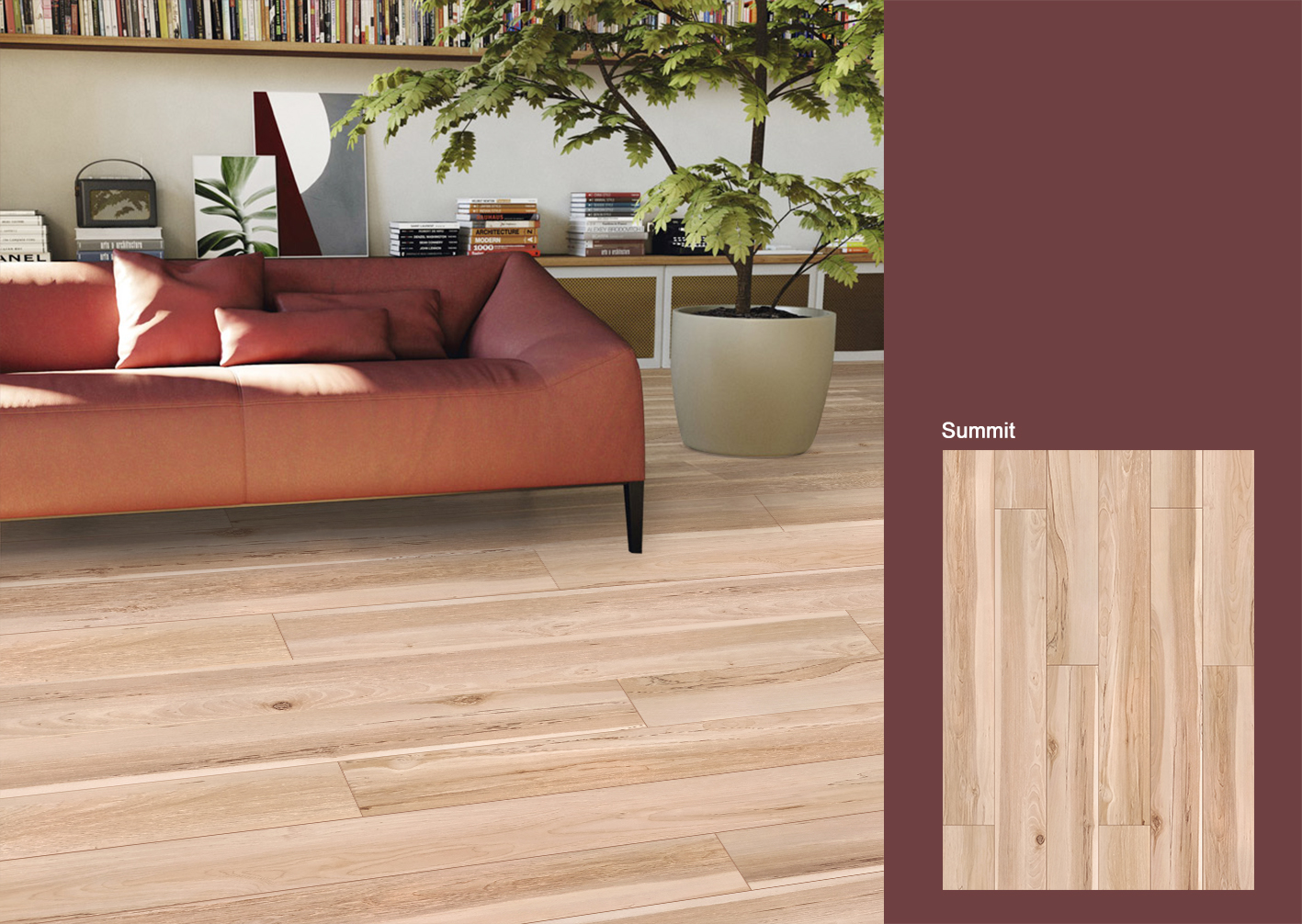 2.0mm thickness wood series dry back vinyl flooring plank