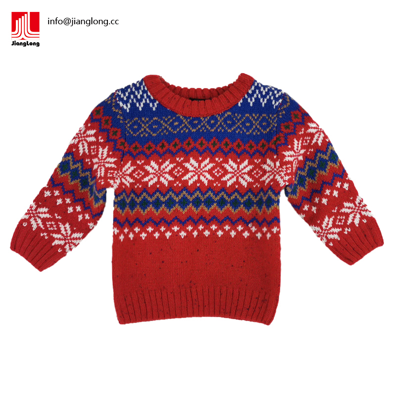 boy christmas jacquard jumper knitwear