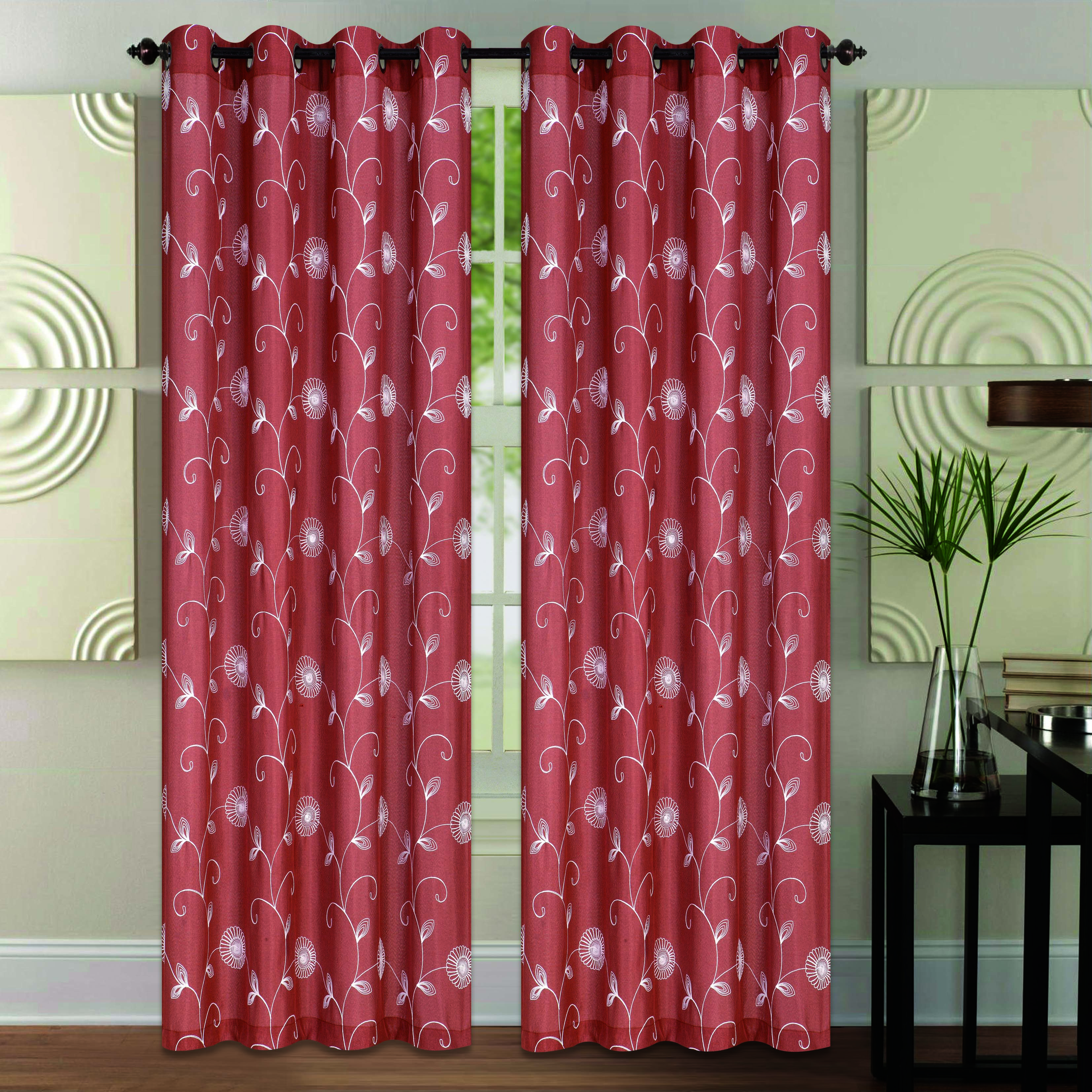 chain embroidery curtain