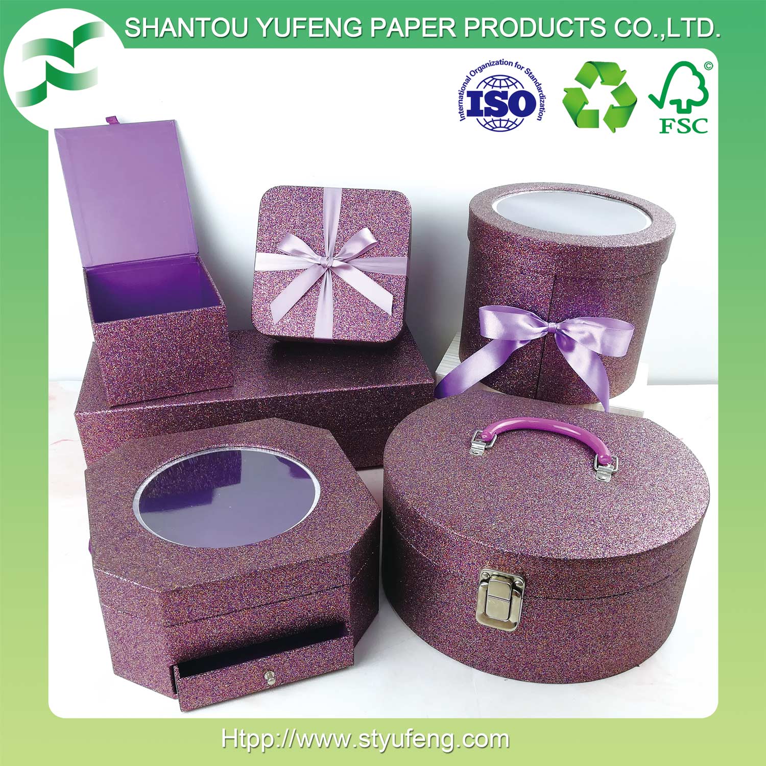Gift box Gift packing box Portable storage box Jewelry Box Glitter paper box