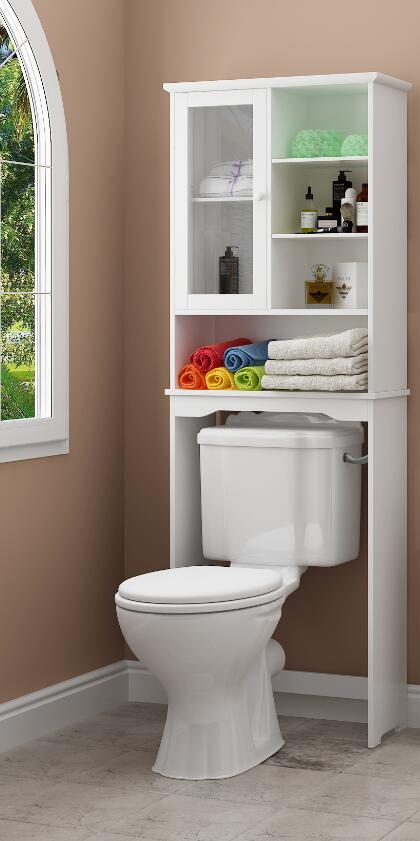 MDF Wooden Bathroom Storage Space Saver Shelf