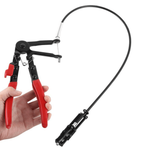 Flexible laryngeal tube clamp