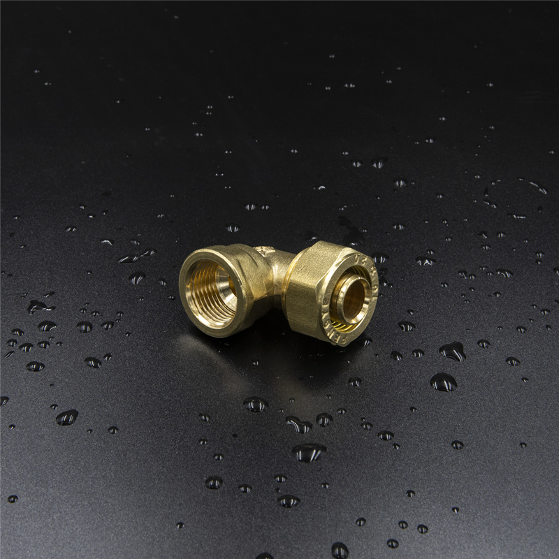 Brass Screw Fitting Female Elbow Polished