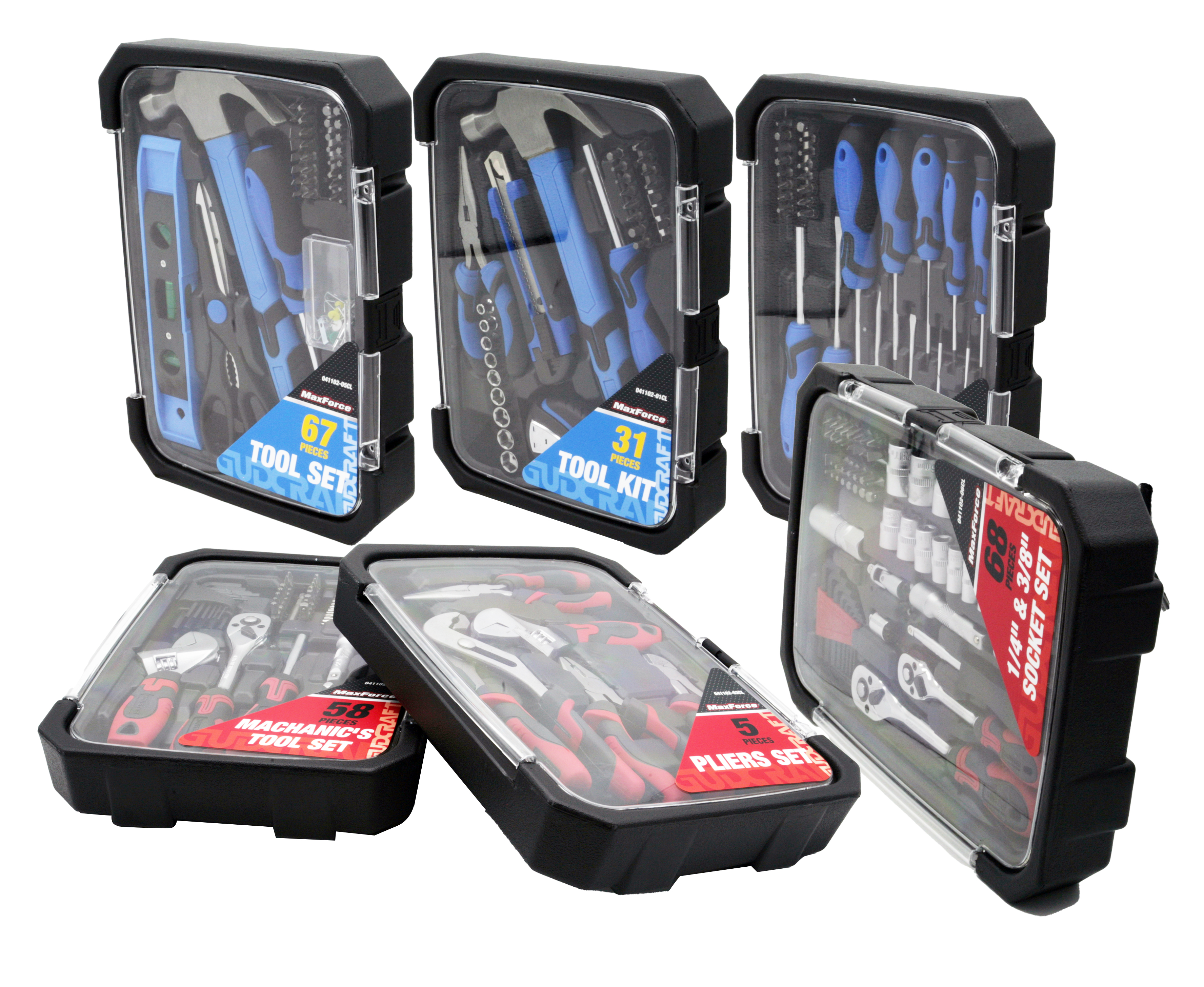 Tool Set With Transparent Box