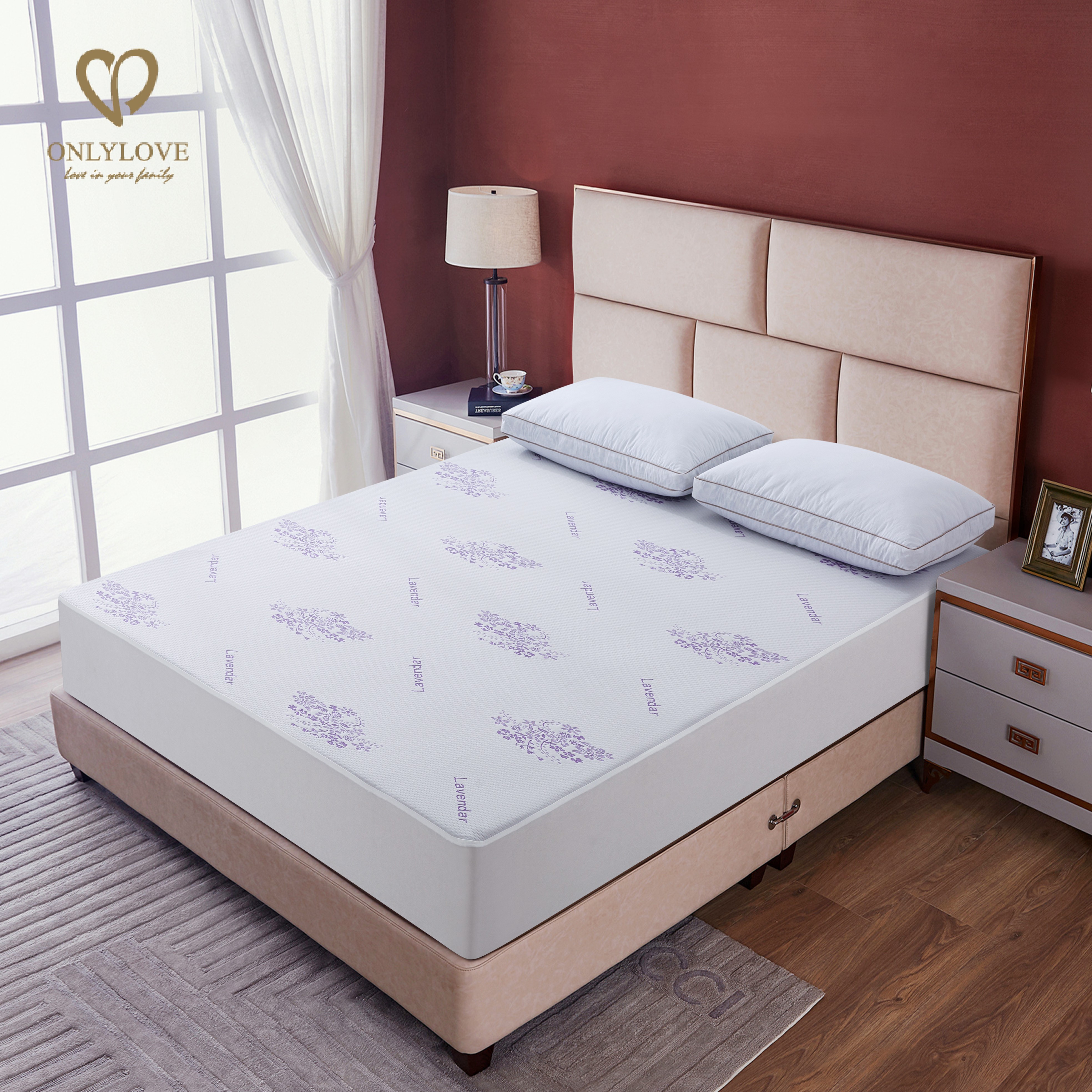 lavender waterproof mattress protector