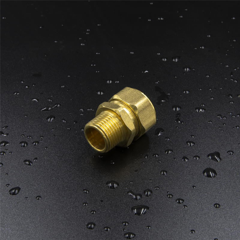 Brass Screw Fitting Male Straight Polished