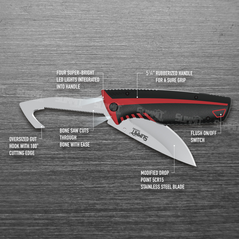 Lighted Folding Field Dressing Knife