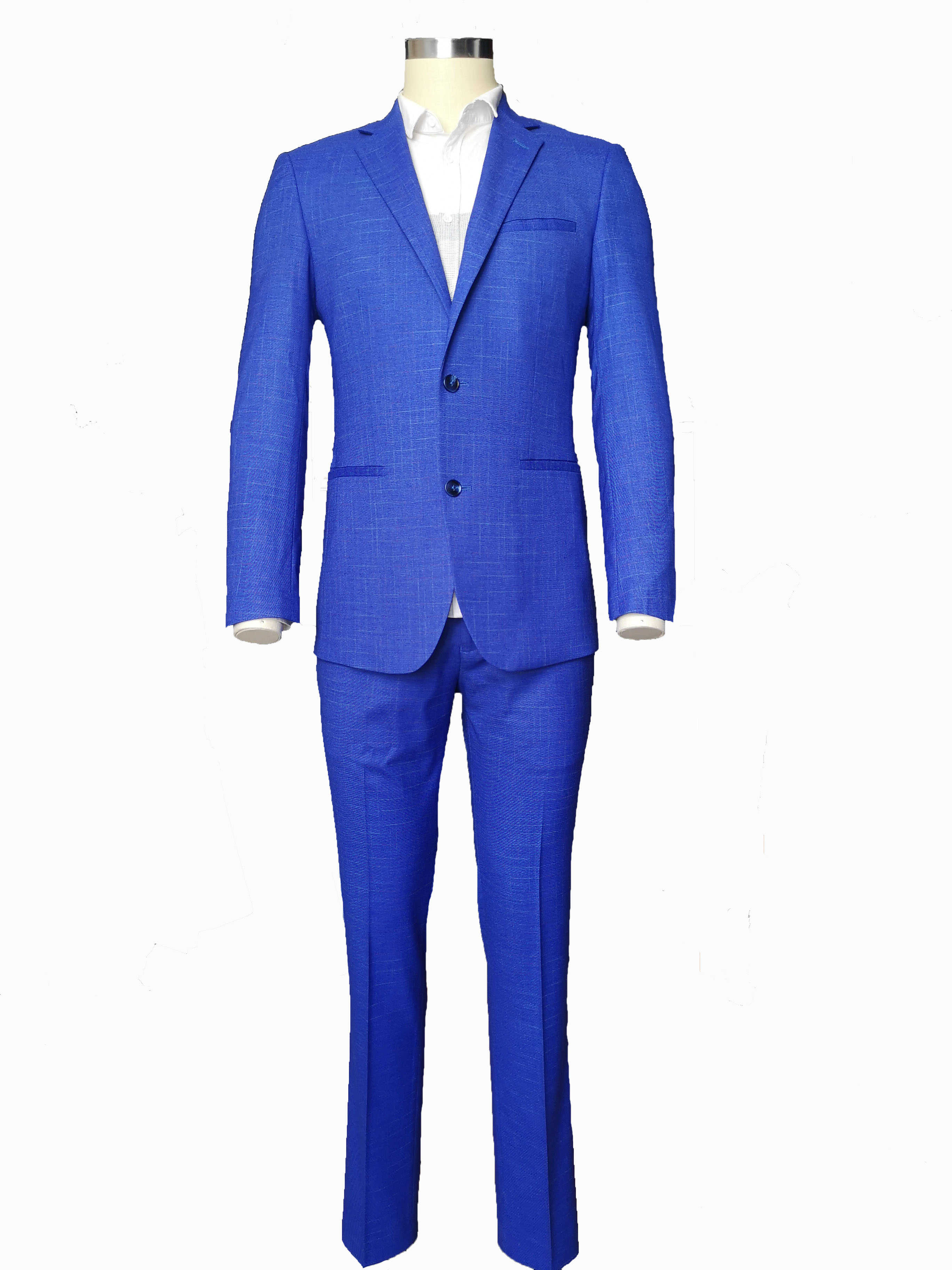 Light Blue Skinny Fit Men’s Suits With Stretch