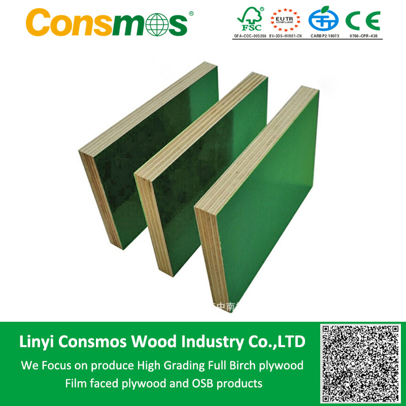 PP coated plastic film faced plywood
