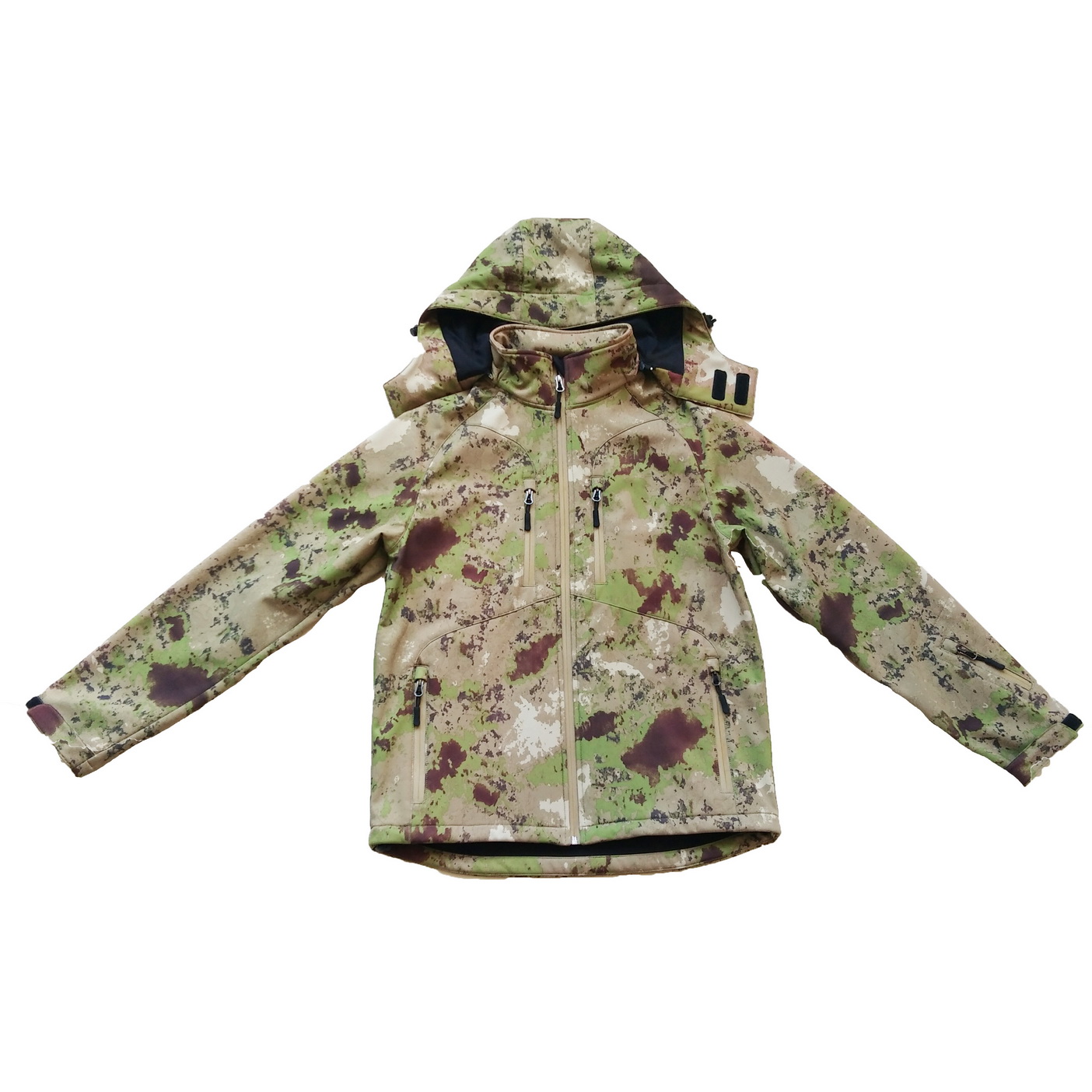 camo softshell jacket