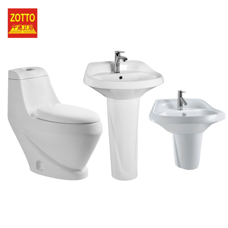 Washdown one piece toilet 4 inch big hole sanitary ware wc