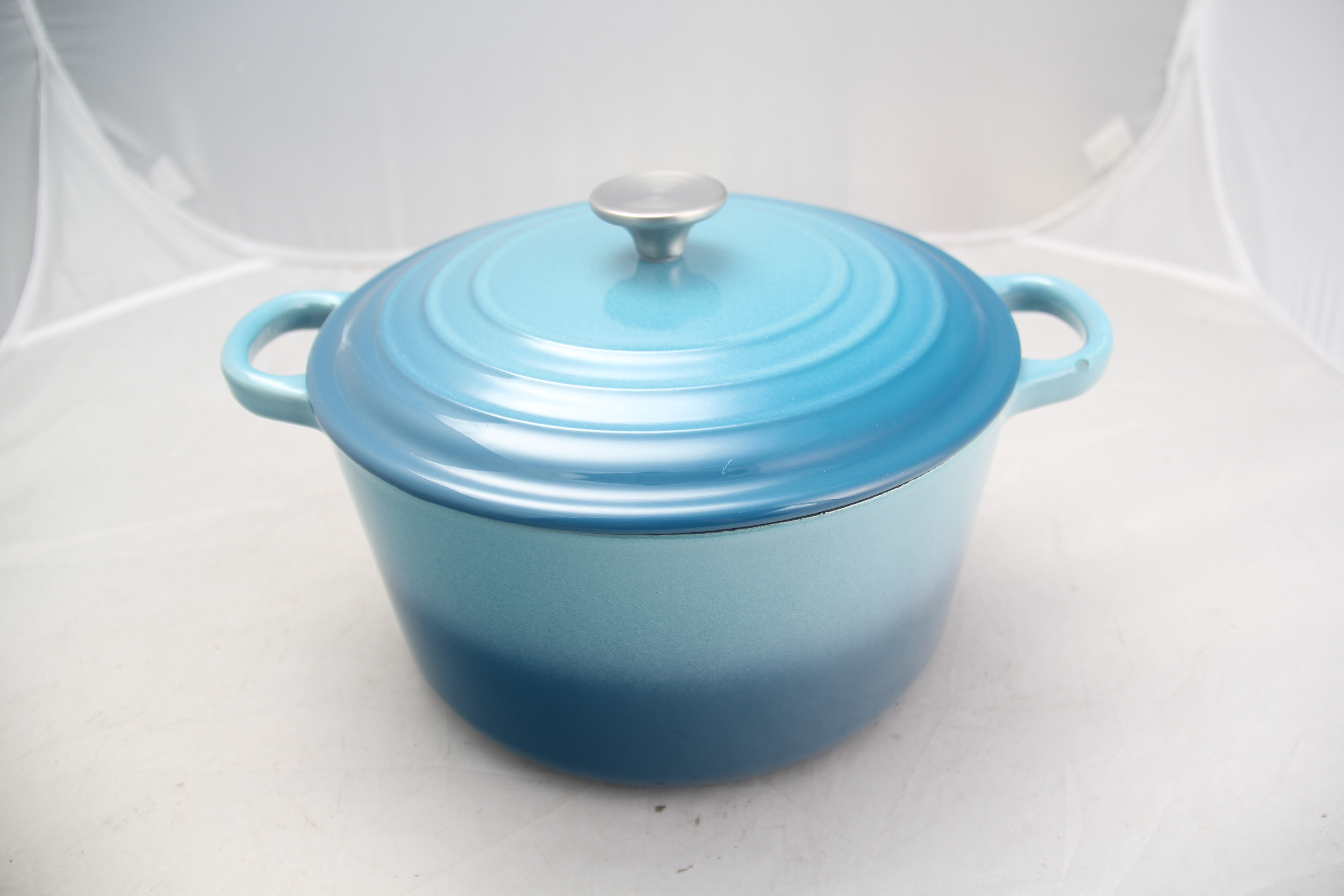 cast iron casserole, enameled