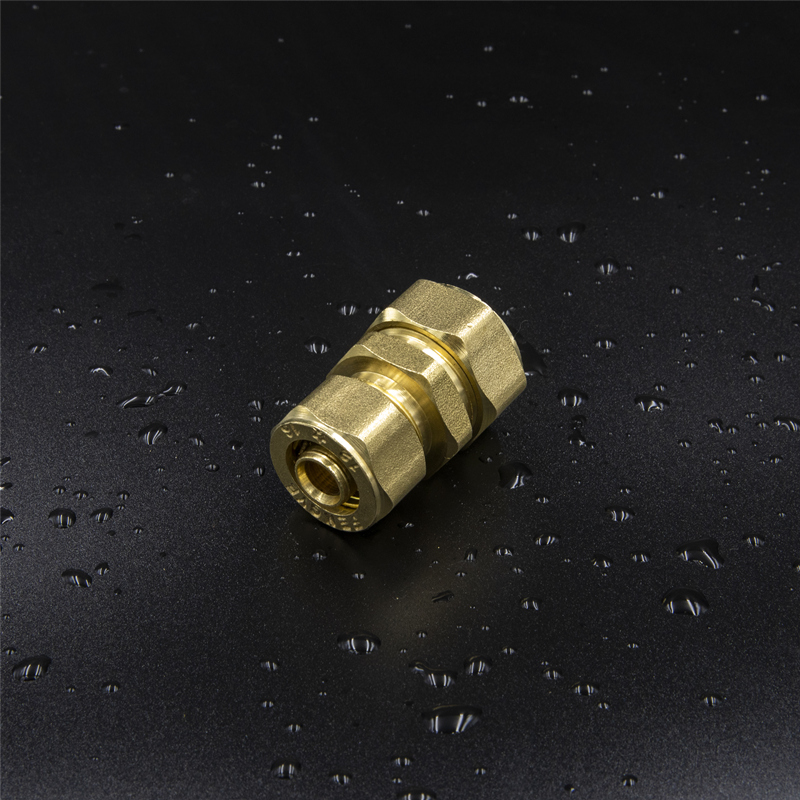 Brass Screw Fitting Equal Straight Polished