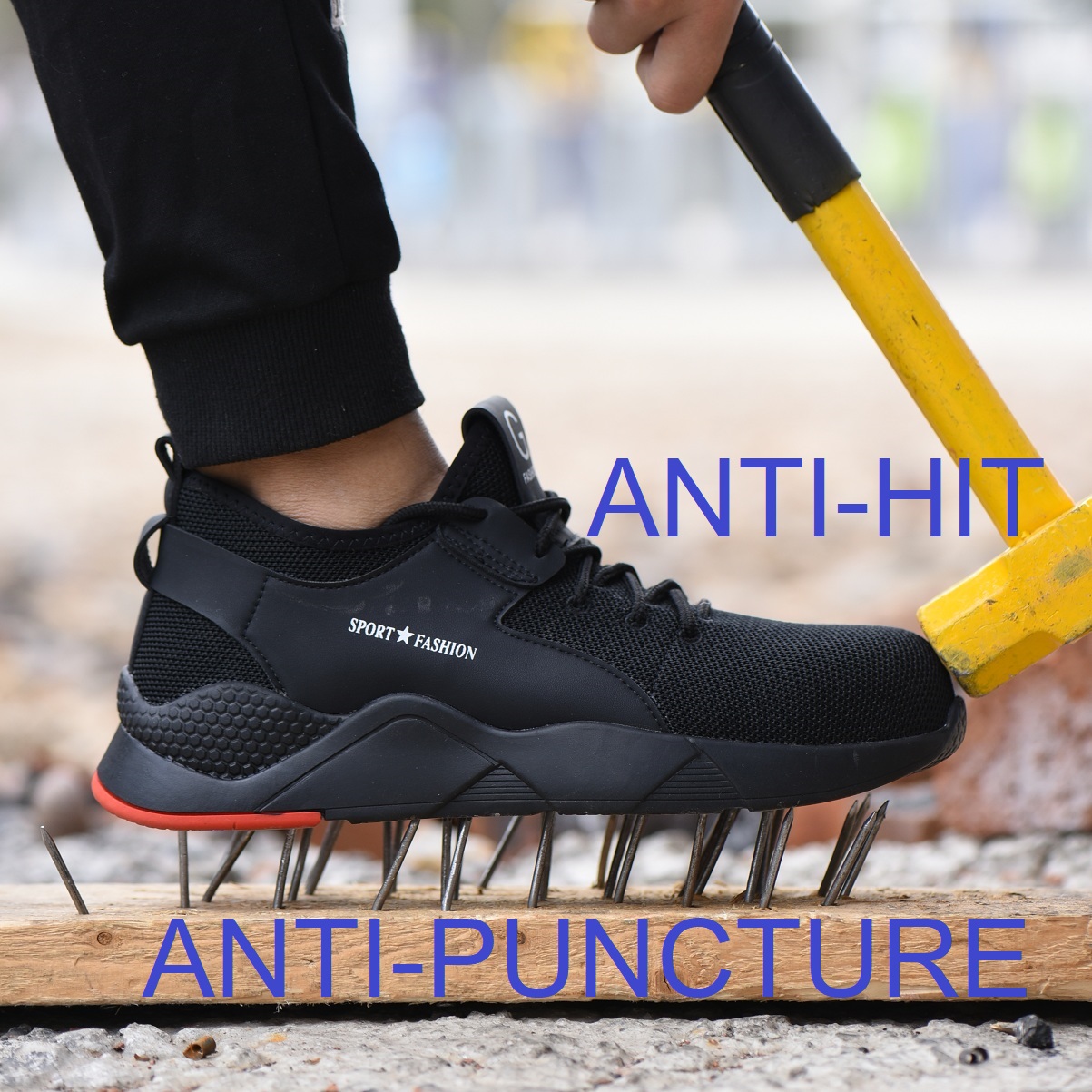 2020 New style fashion Mesh Upper Light Weight safety shoes