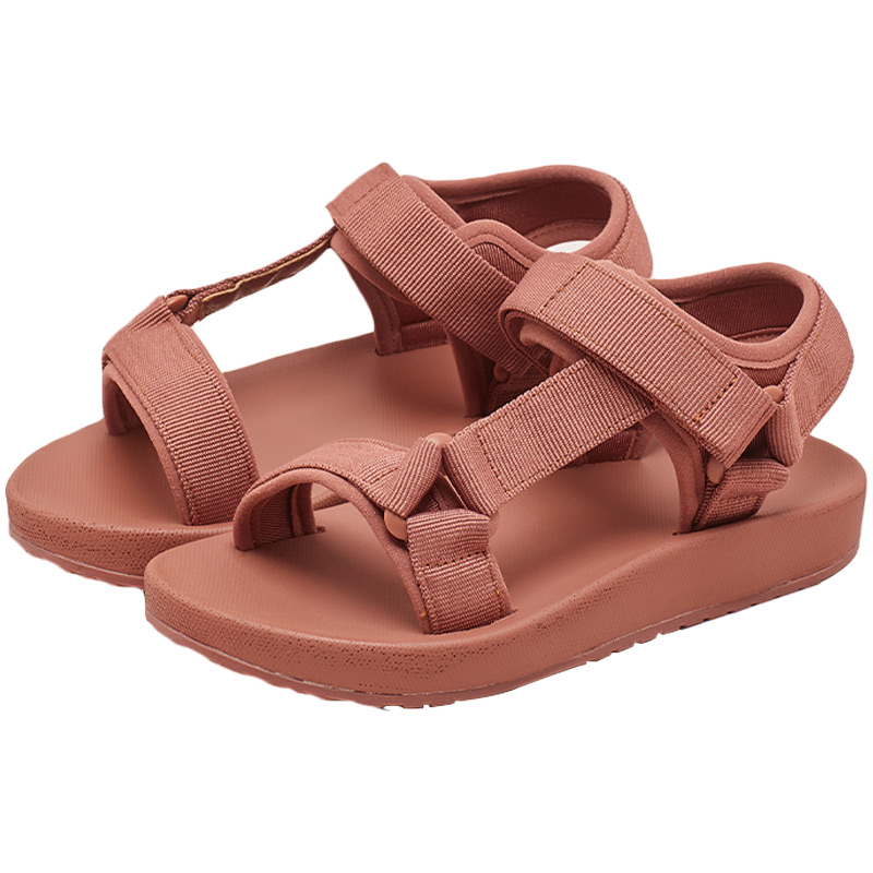 SS 2020 Fashion woven Stripe Buckle Ankle girl Sandal