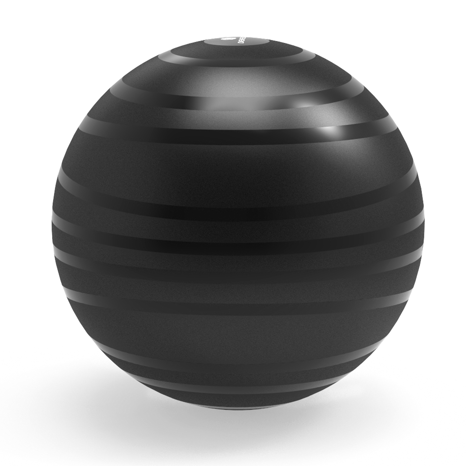 Gym ball with spiral texture