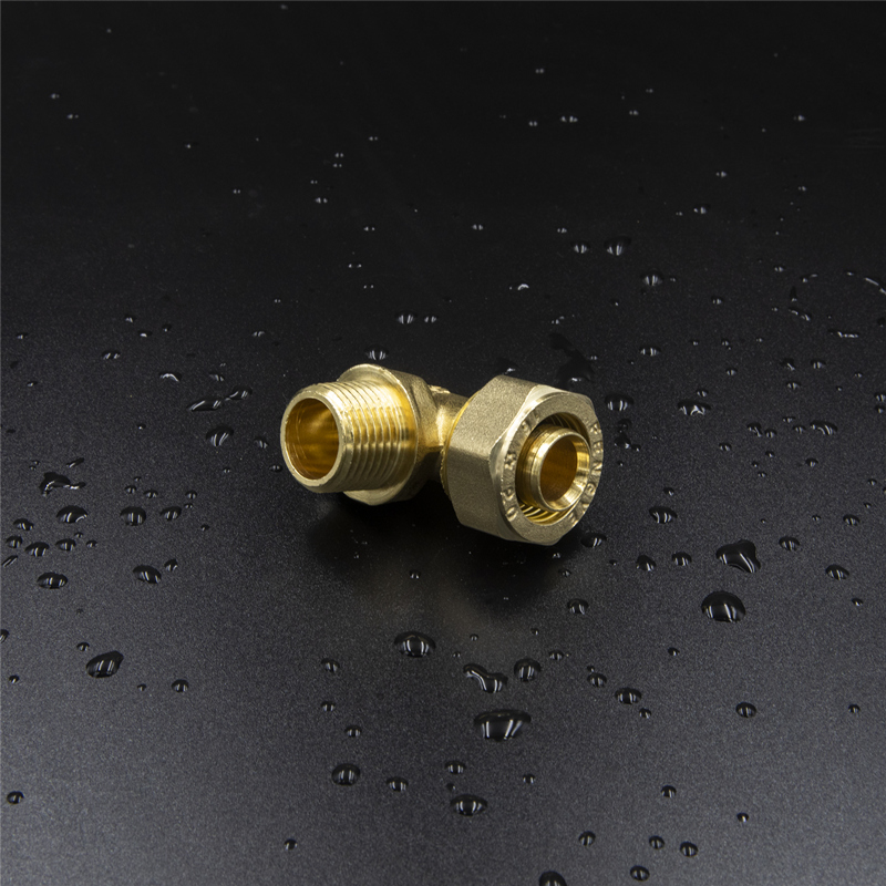Brass Screw Fitting Male Elbow Polished