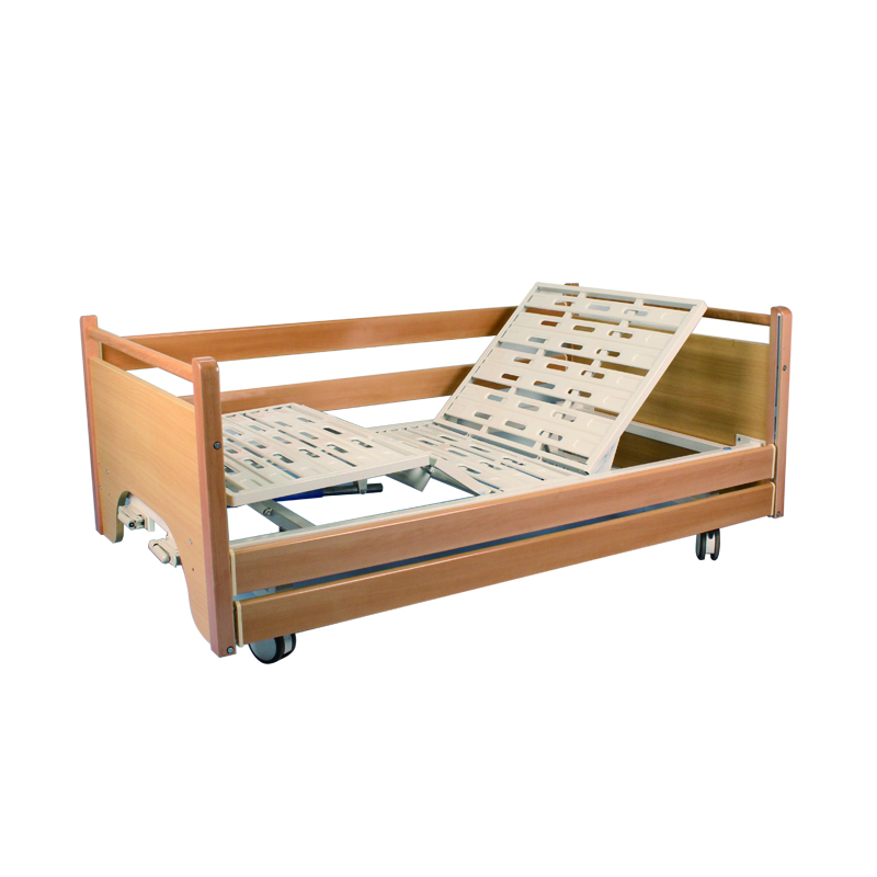 Two function manual bed with wood board