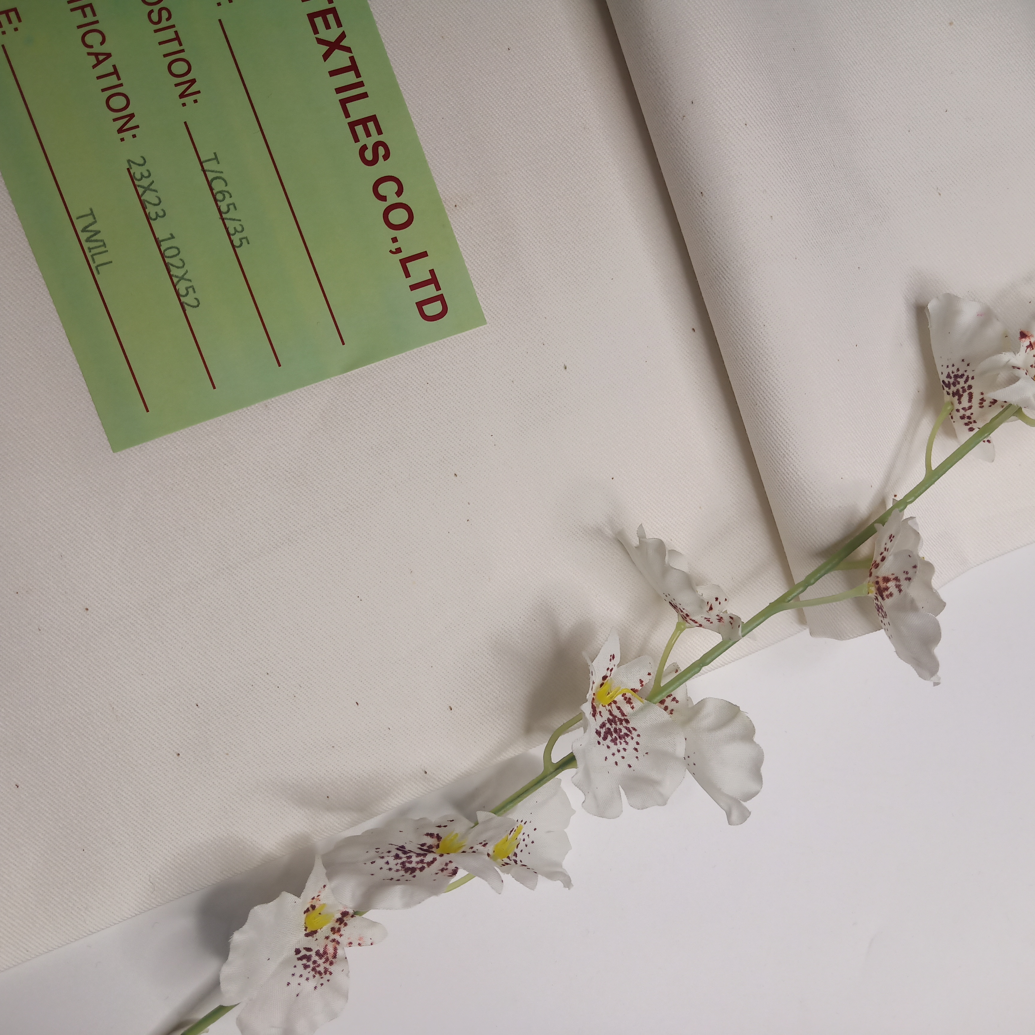 Polyester Cotton Twil Pocketing with cottonseed TC65/35 23x23 72x56