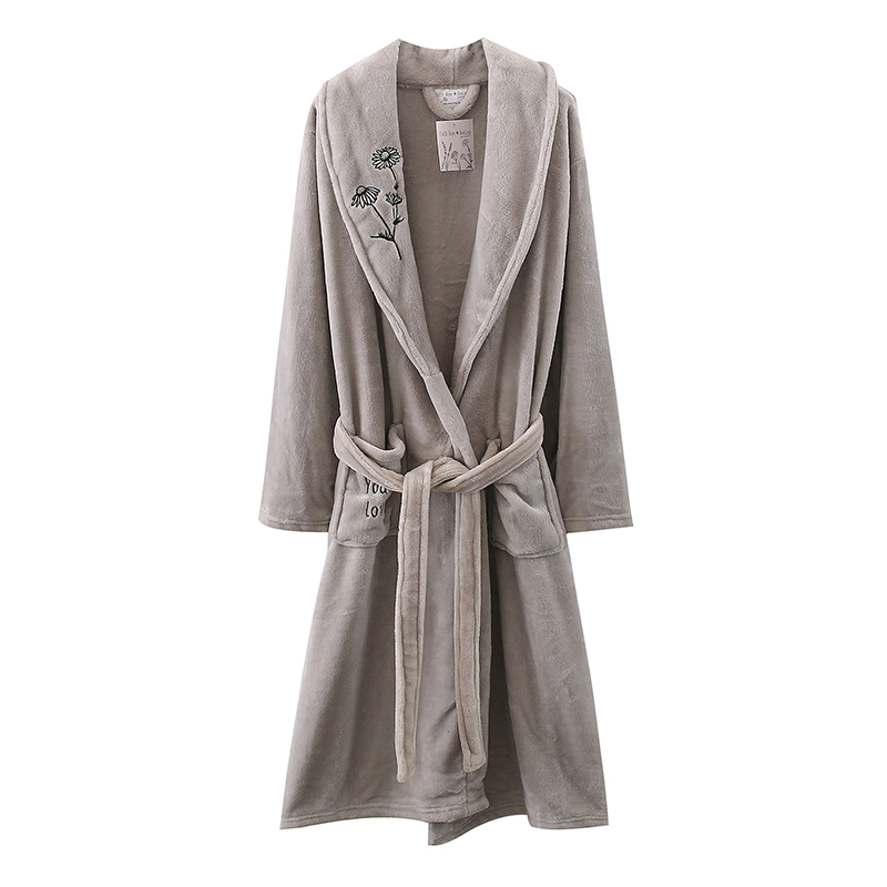 100% polyester Embroidered Robe, Fleece bath robe, Flannel Fleece bathrobe, Home Wear, Sleep Wear, Plush Robe, Luxury Robe, Hooded Robe, Shawl Collar & Kimono Style, Robe with piping