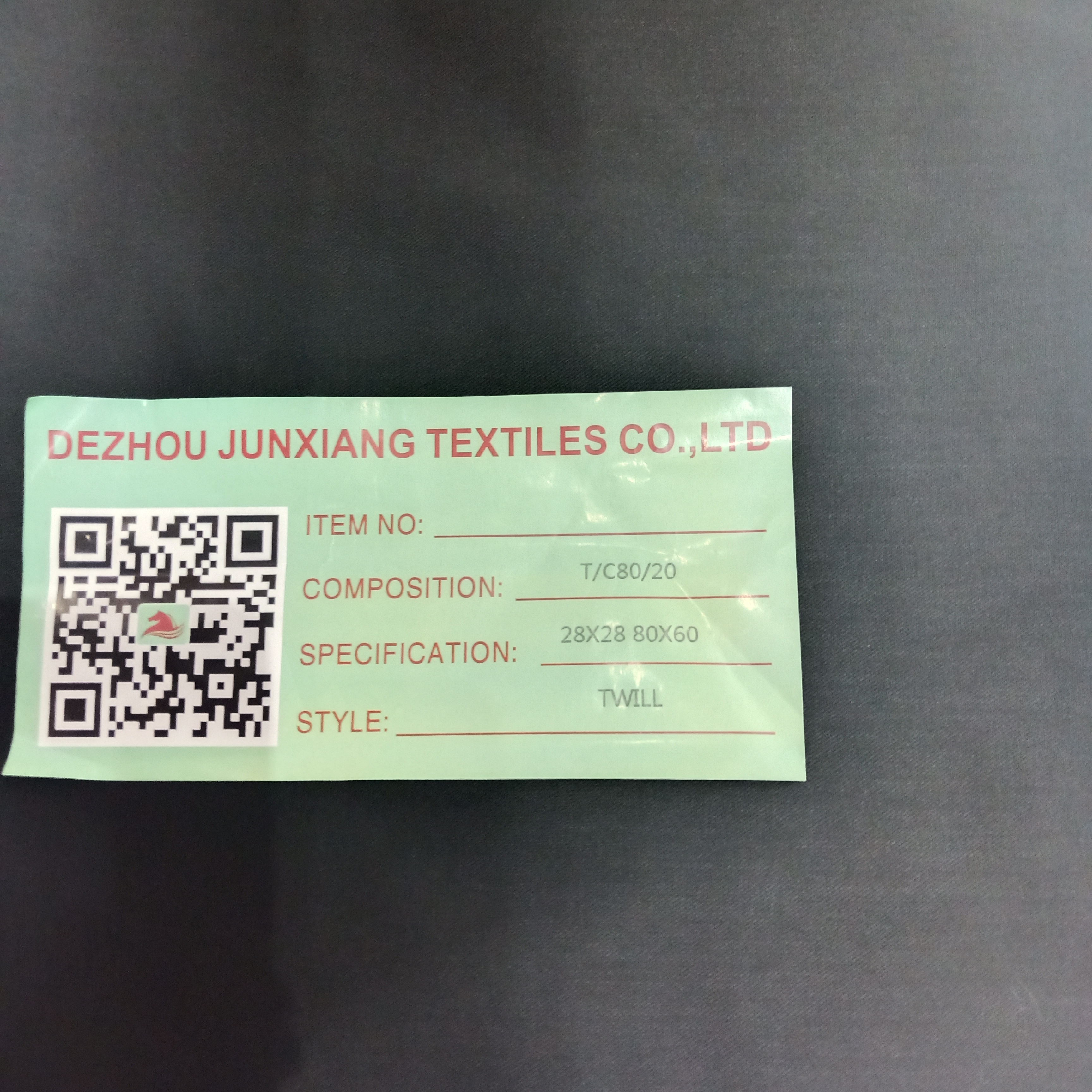 Polyester Cotton Twil Pocketing TC65/35 28x28 80x60