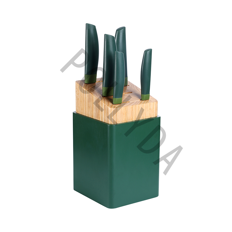 Chinese Titanium Knife Block Set kitchenknife 6 PCS PP0001-6S