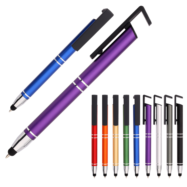 Multifunctional metal holder mobile phone stylus