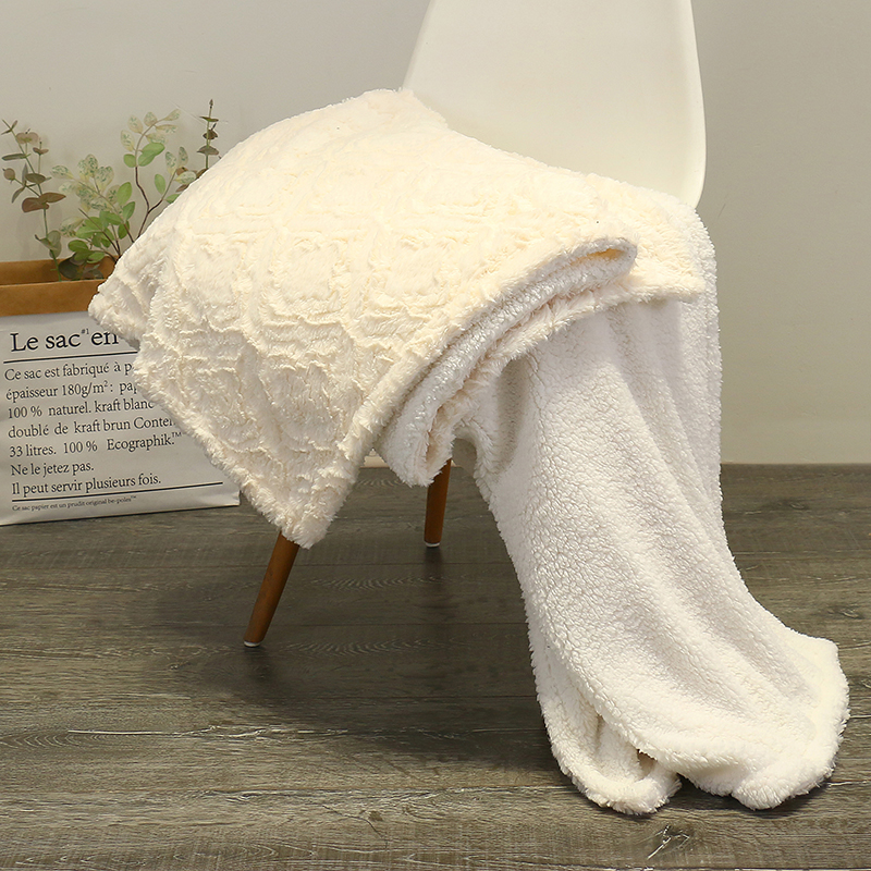 100% polyester PV Plush Embossed Blanket,Faux Fur,Luxury,Throw,Home Wear,Sleeping Wear,Super Soft