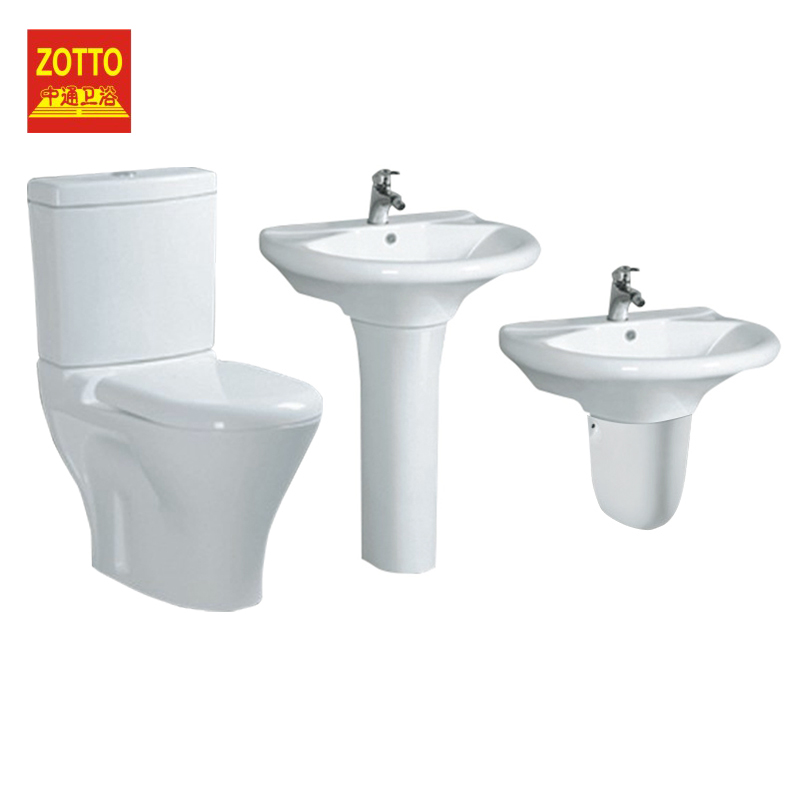Washdown two piece toilet 4 inch big hole sanitary ware wc