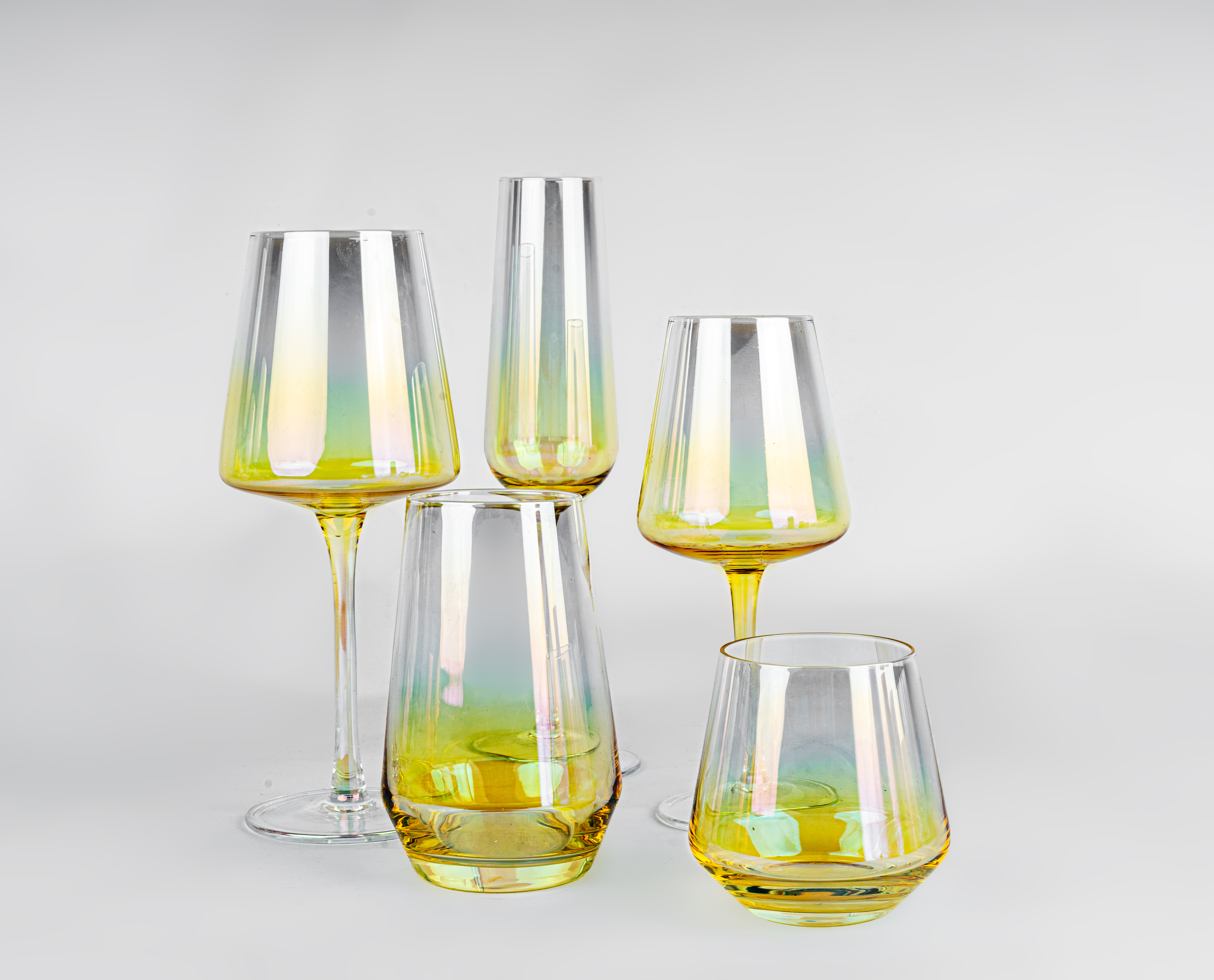 Spraying color and electroplate drinkware,GLASSWARE