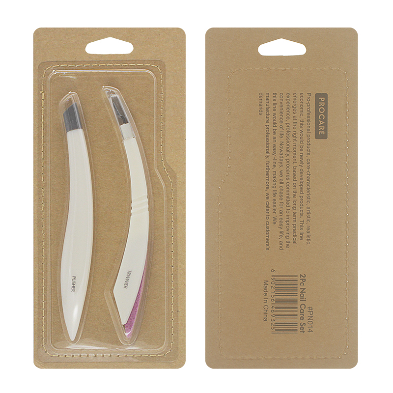 a nail pusher, a cuticle trimmer