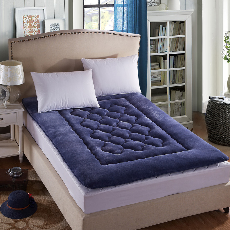 Sherpa Fleece Quilted Mattress Topper
