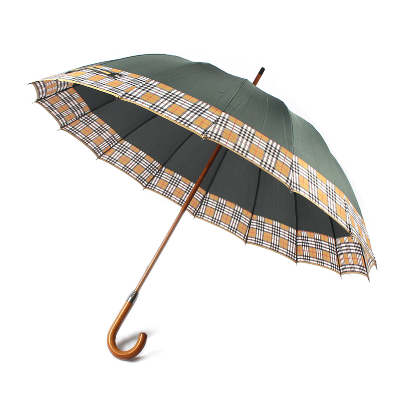 Straight fiberglass umbrella