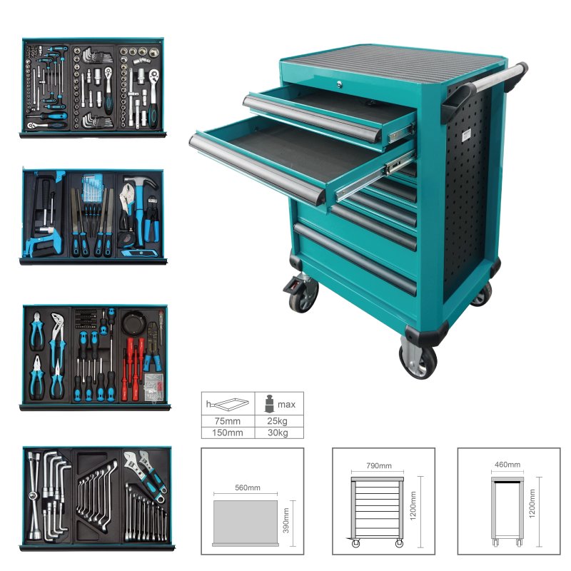 Tool Set In Tool Cabinet