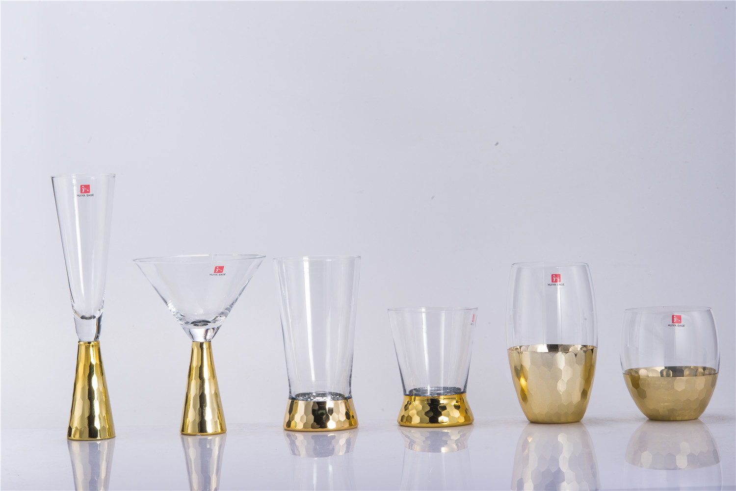Gold plated wine glasses
