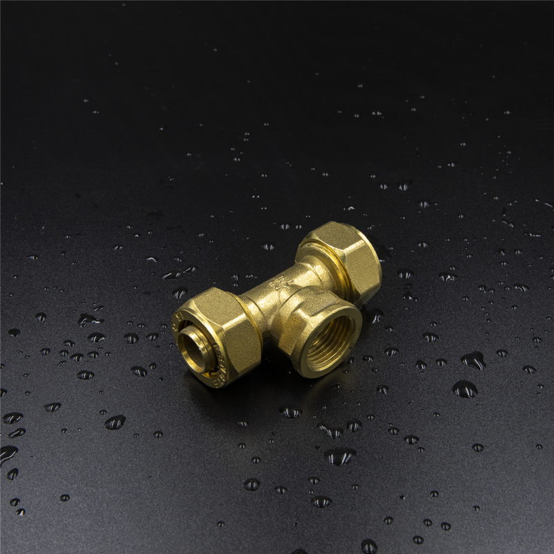 Brass Srew Fitting Female Tee Polished