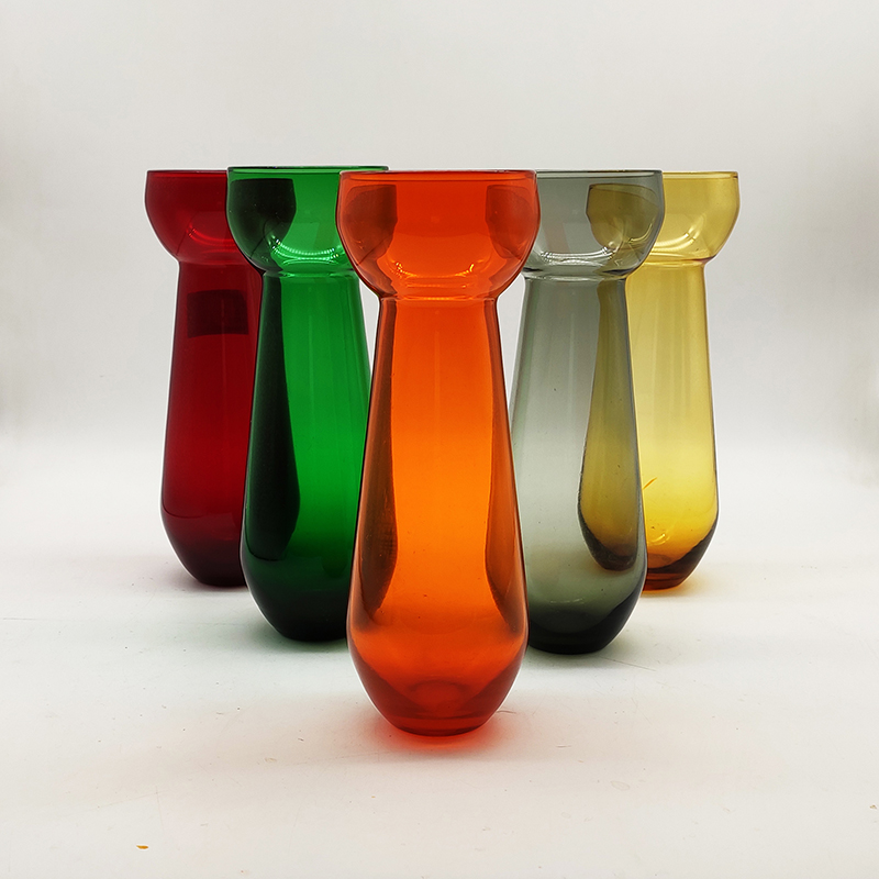 colored glass vases