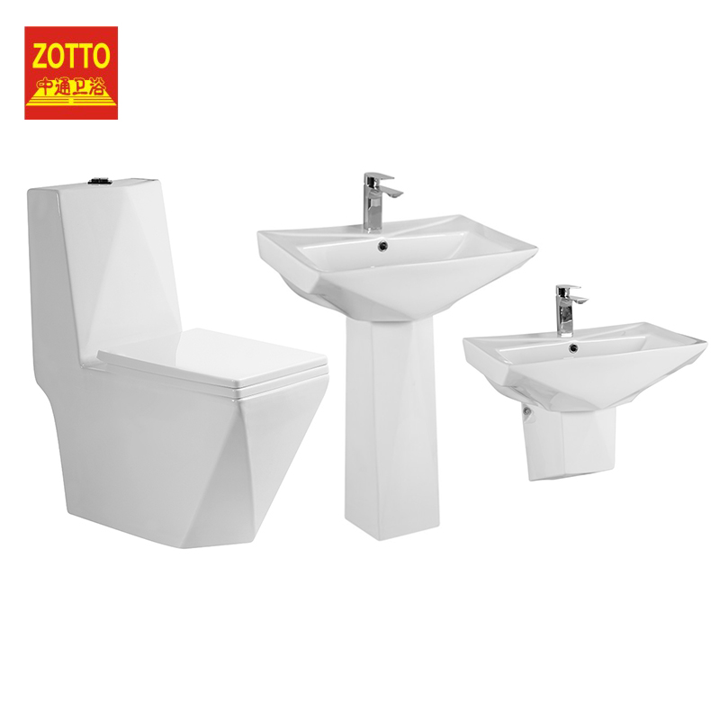 Washdown one piece toilet 4 inch big hole sanitary ware wc