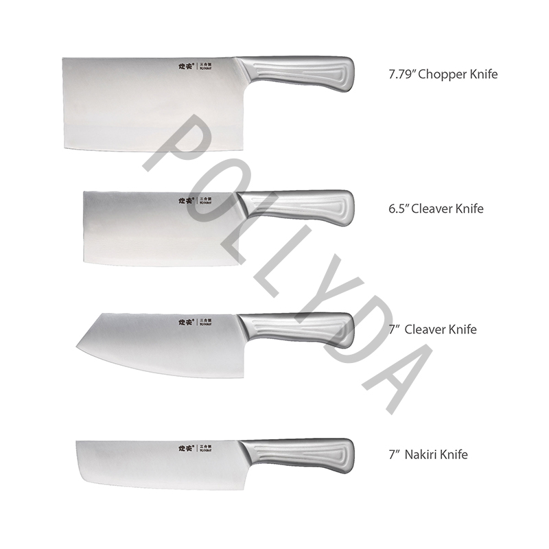 3-Layer Steel Knife with stainless steel handle 厨房刀具 H02