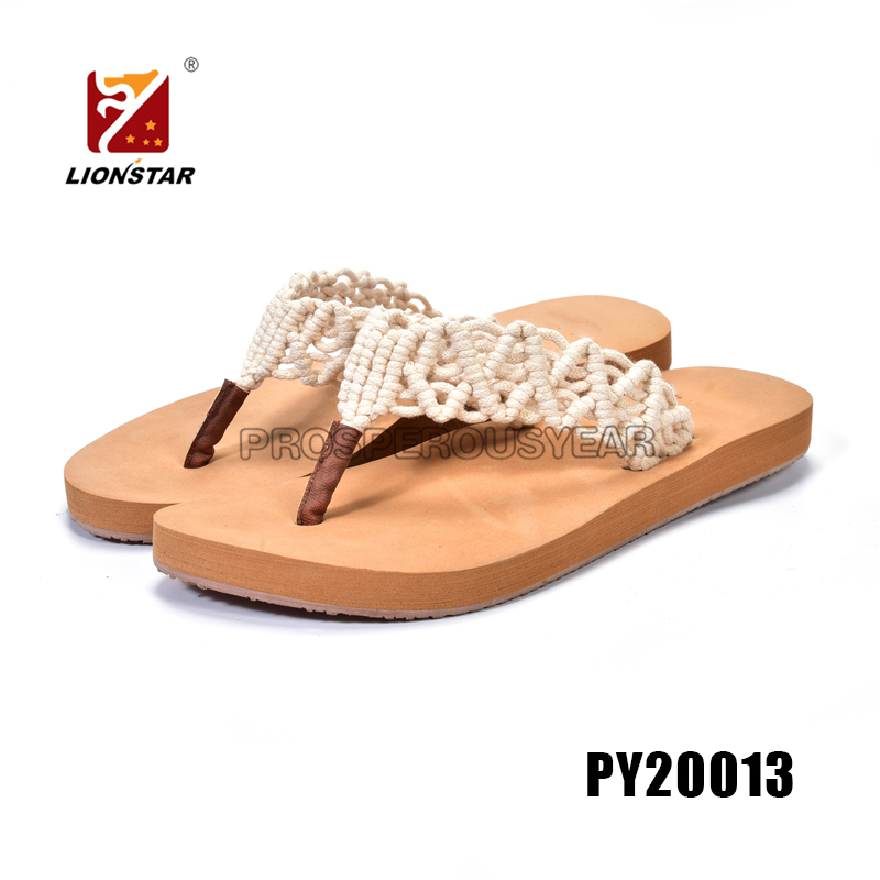 Knit upper fashion lady slippers