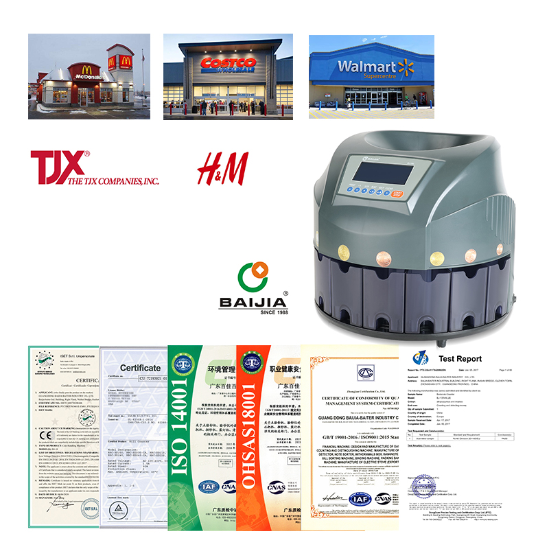 Automatic Coin Counting and Sorting Machine BJ-18L