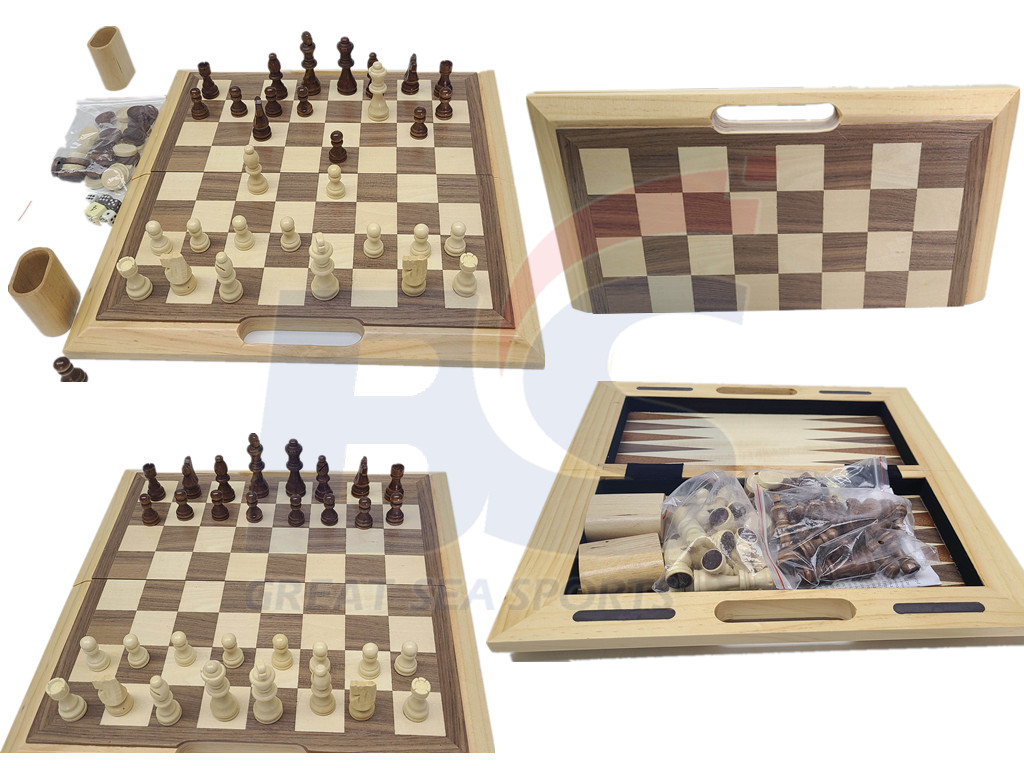 Wooden Chess Game set Folding chess board