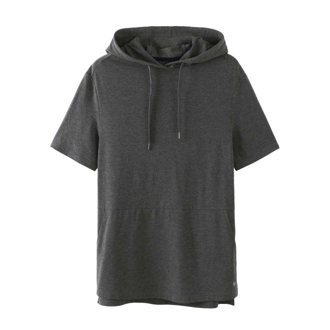 short sleeve shirt with hoodie