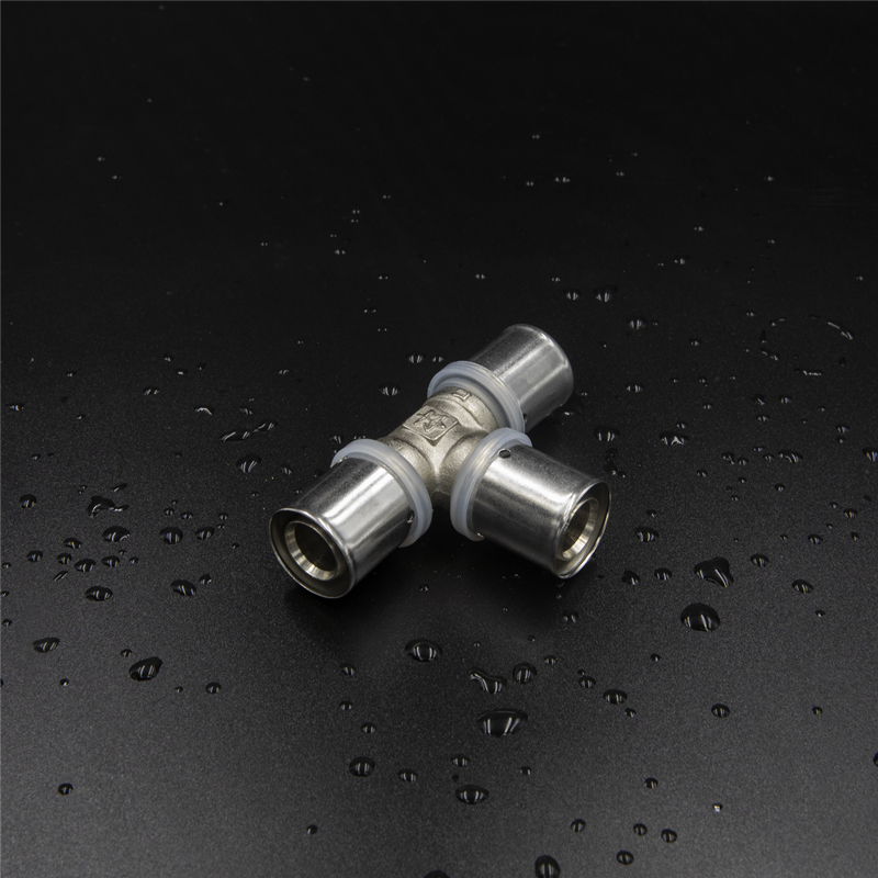 Brass Press Fitting Equal Tee