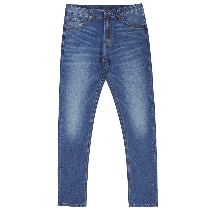 Custom wash style five pockets men slim fit jeans G2317