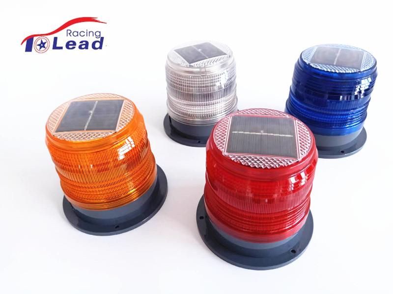 Top Lead Road Traffic Safety Solar LED Flashing Warning Light