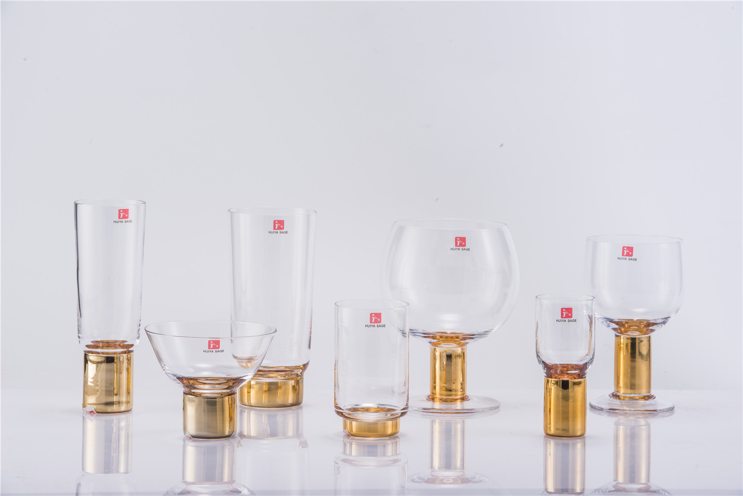 Gold plated wine glasses